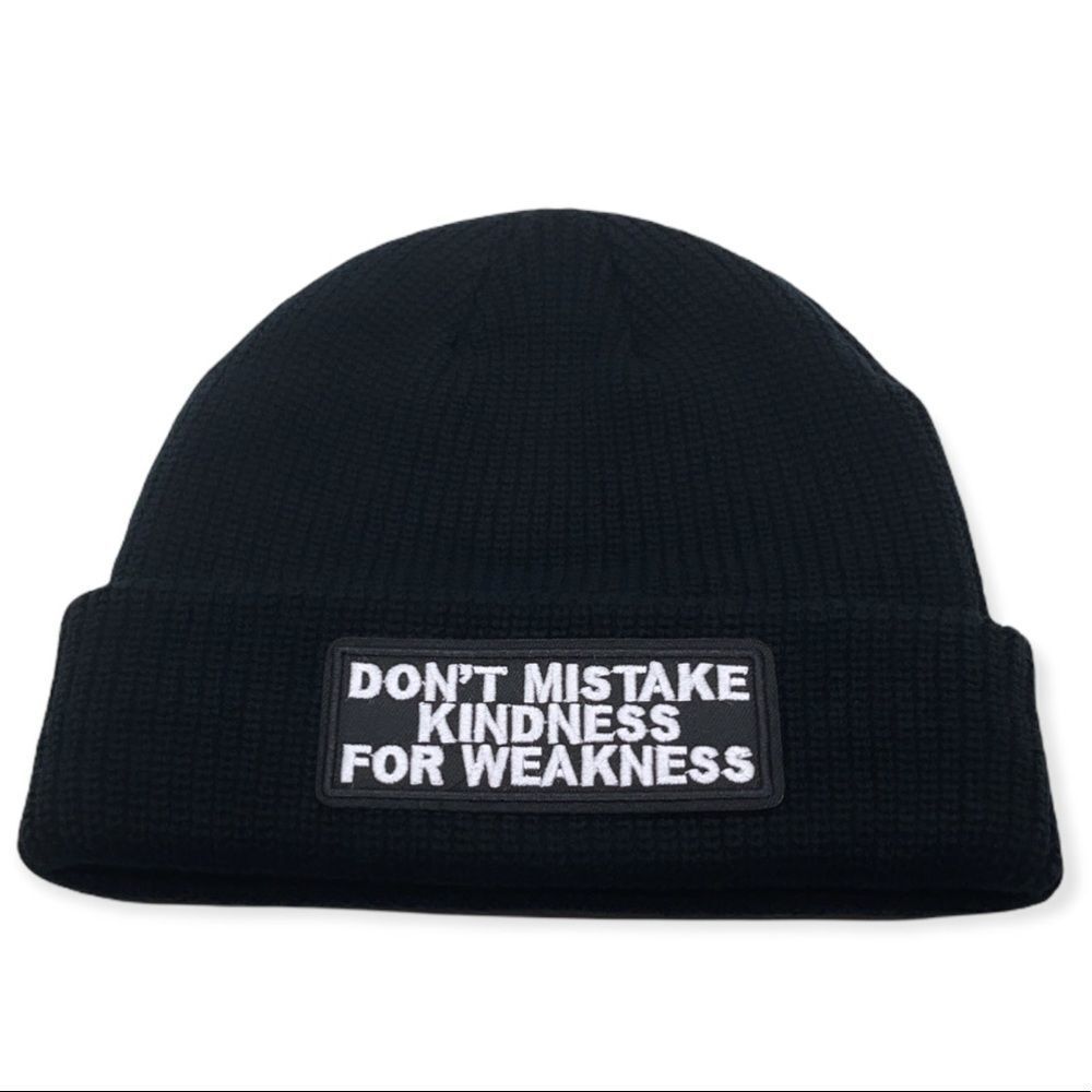 NWT Wool + Pepper Co. Motto Unisex Beanie Hat